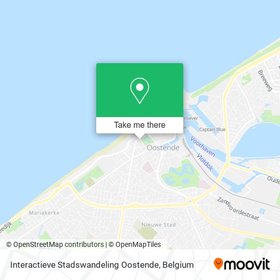 Interactieve Stadswandeling Oostende plan