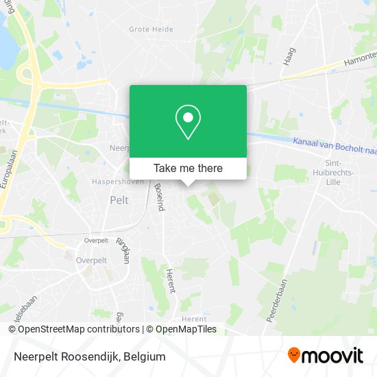 Neerpelt Roosendijk map