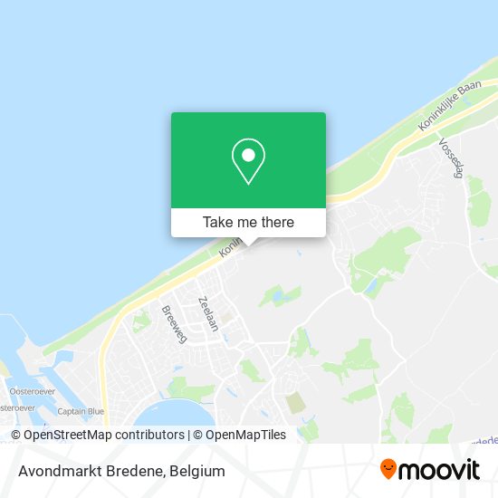 Avondmarkt Bredene map