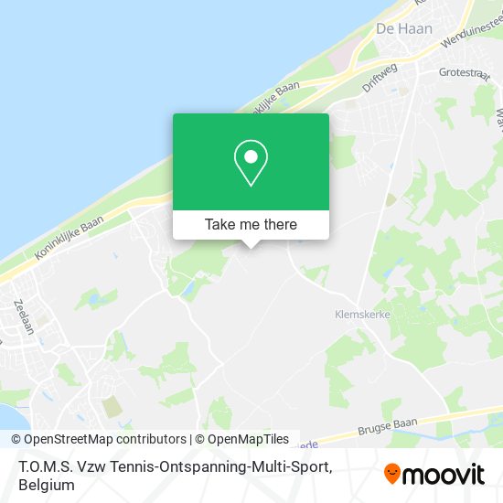 T.O.M.S. Vzw Tennis-Ontspanning-Multi-Sport map