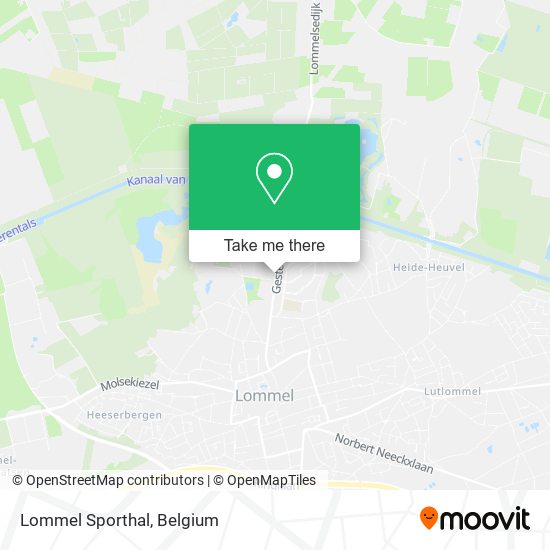 Lommel Sporthal map