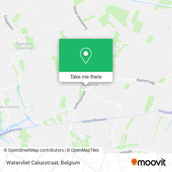 Watervliet Calusstraat map