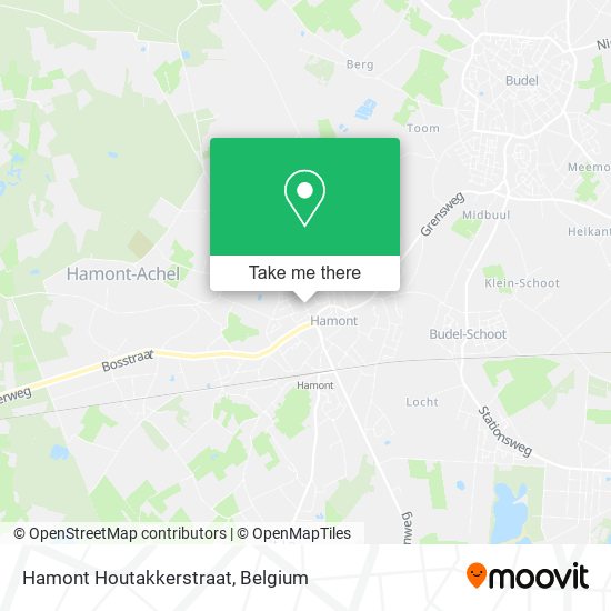 Hamont Houtakkerstraat map