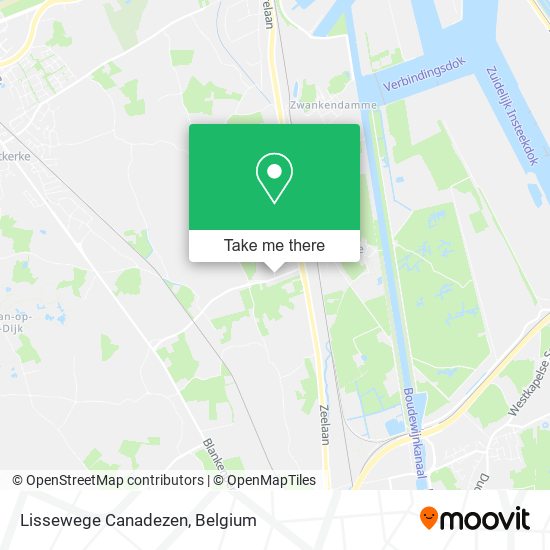 Lissewege Canadezen map