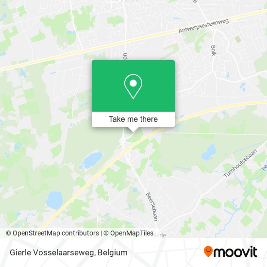 Gierle Vosselaarseweg map