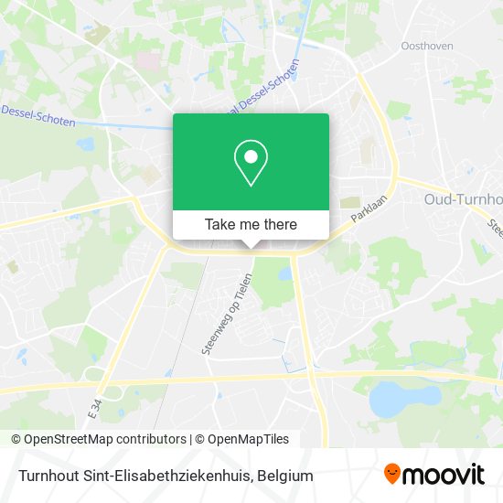 Turnhout Sint-Elisabethziekenhuis map