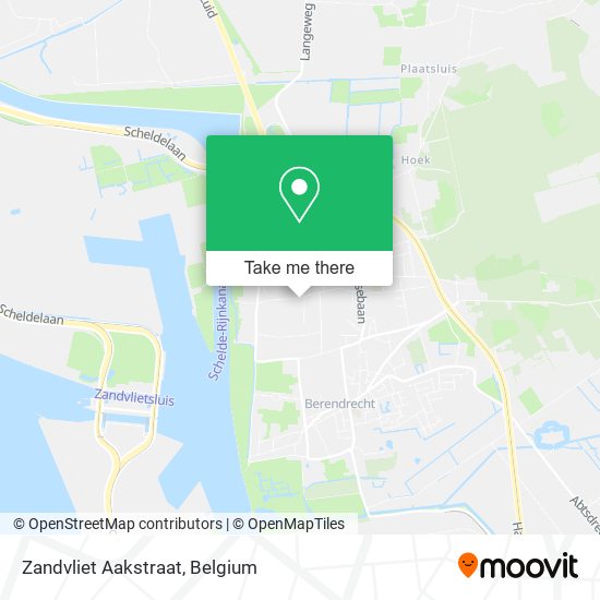 Zandvliet Aakstraat map