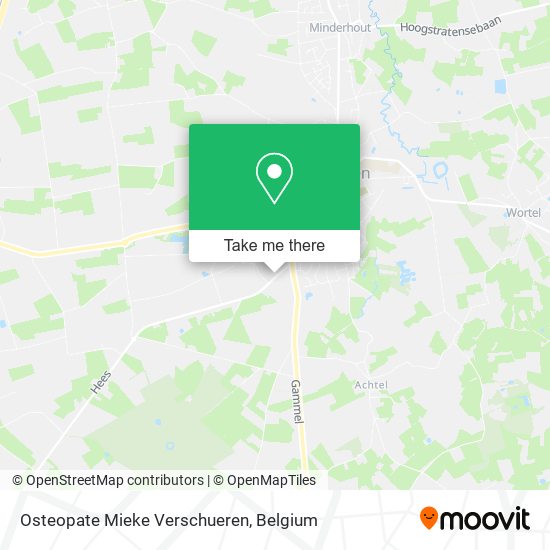 Osteopate Mieke Verschueren map