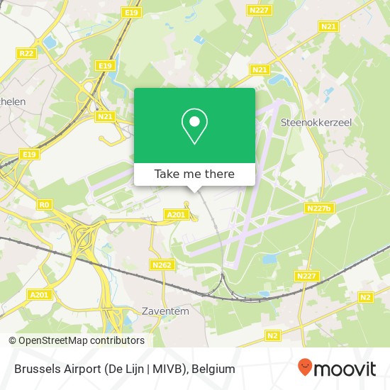 Brussels Airport (De Lijn | MIVB) map