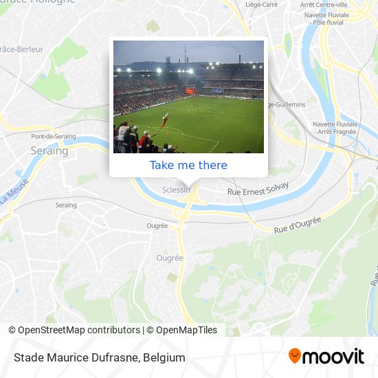 Stade Maurice Dufrasne map