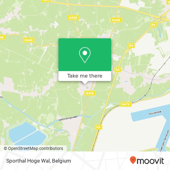 Sporthal Hoge Wal map