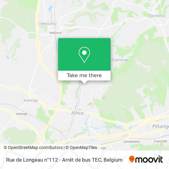 Rue de Longeau n°112 - Arrêt de bus TEC map