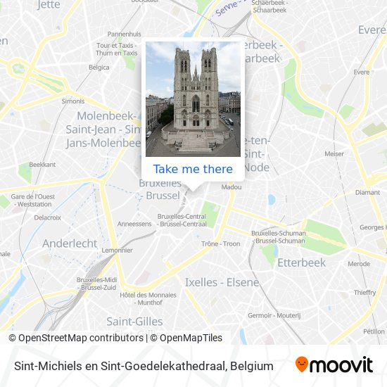 Sint-Michiels en Sint-Goedelekathedraal plan