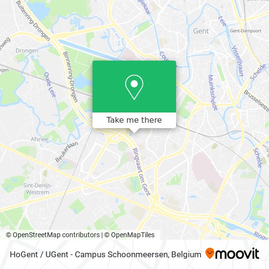 HoGent / UGent - Campus Schoonmeersen map