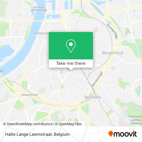 Halte Lange Leemstraat map