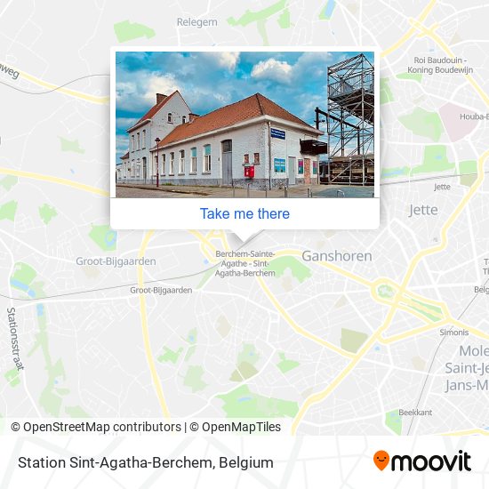 Station Sint-Agatha-Berchem plan