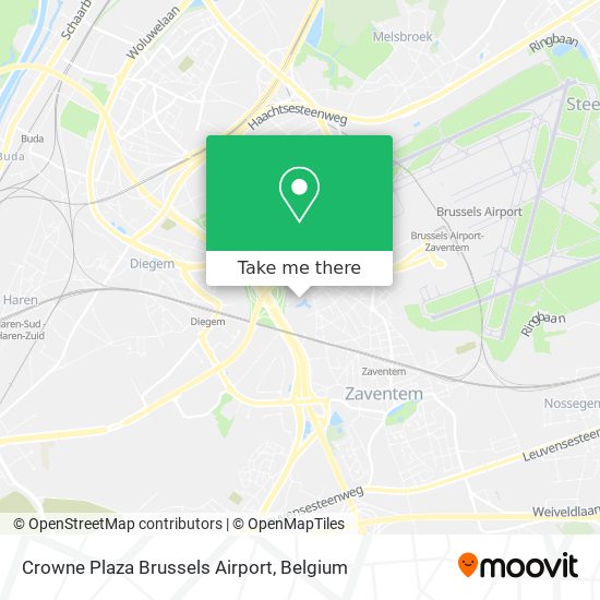 Crowne Plaza Brussels Airport plan