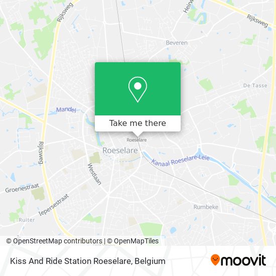 Kiss And Ride Station Roeselare plan