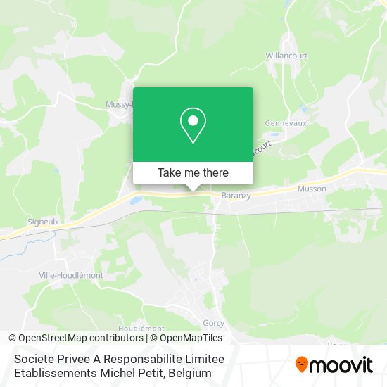 Societe Privee A Responsabilite Limitee Etablissements Michel Petit map
