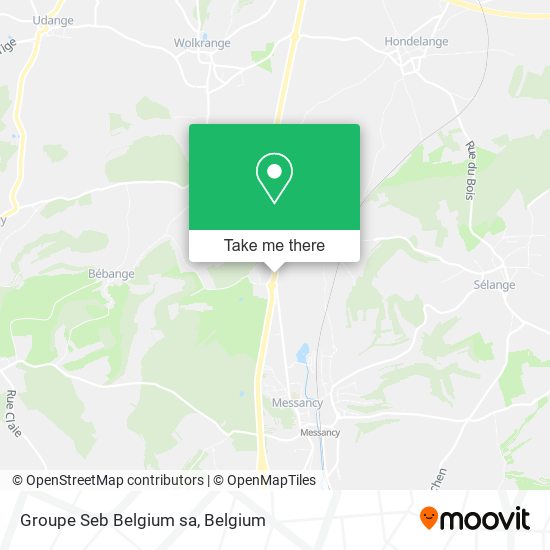 Groupe Seb Belgium sa map