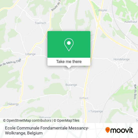 Ecole Communale Fondamentale Messancy-Wolkrange map