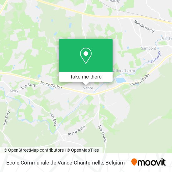 Ecole Communale de Vance-Chantemelle map