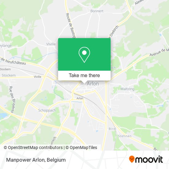 Manpower Arlon map