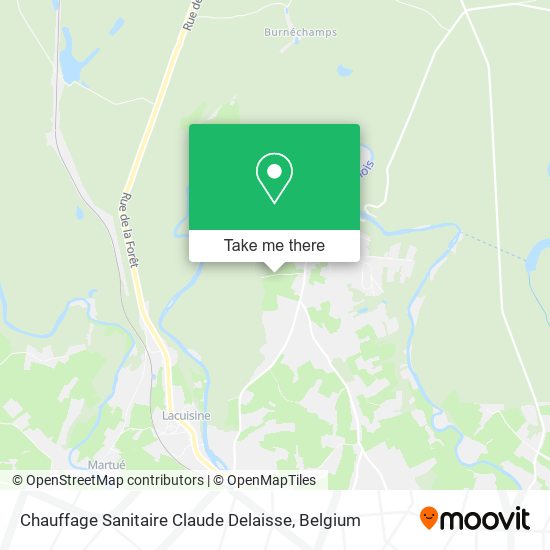 Chauffage Sanitaire Claude Delaisse map