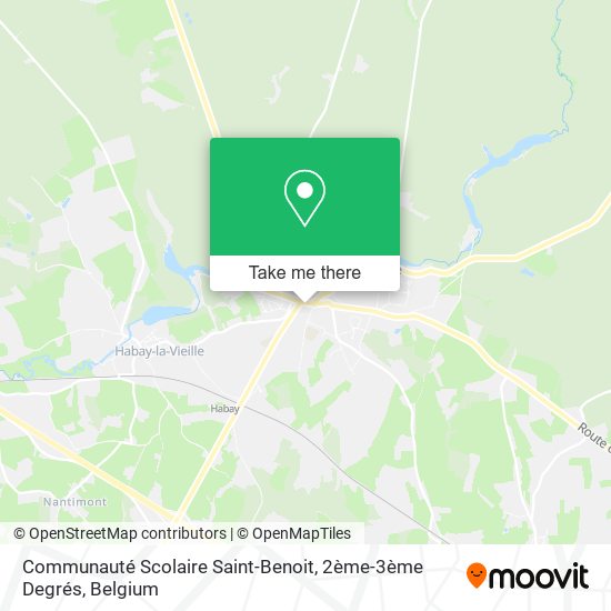 Communauté Scolaire Saint-Benoit, 2ème-3ème Degrés map