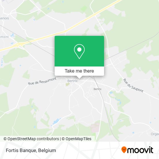 Fortis Banque map