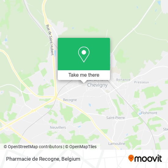 Pharmacie de Recogne map