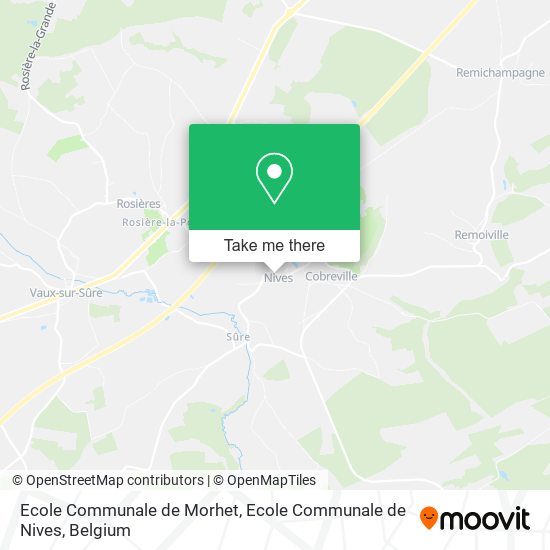 Ecole Communale de Morhet, Ecole Communale de Nives map