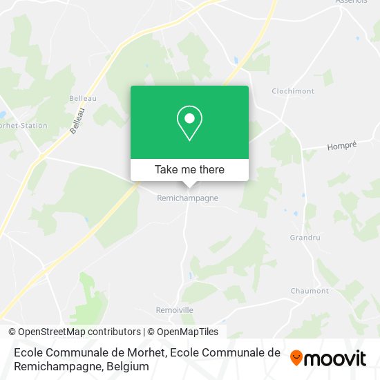 Ecole Communale de Morhet, Ecole Communale de Remichampagne map