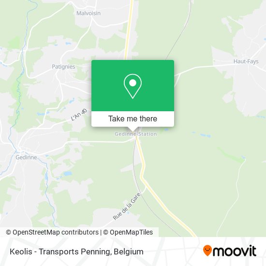 Keolis - Transports Penning map