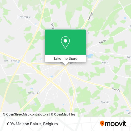 100% Maison Baltus map