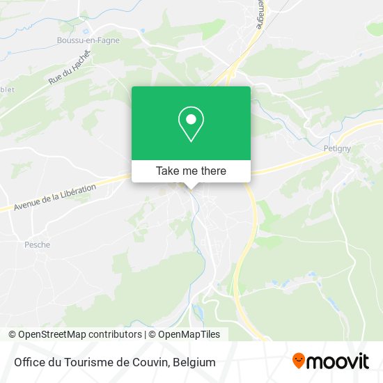 Office du Tourisme de Couvin plan