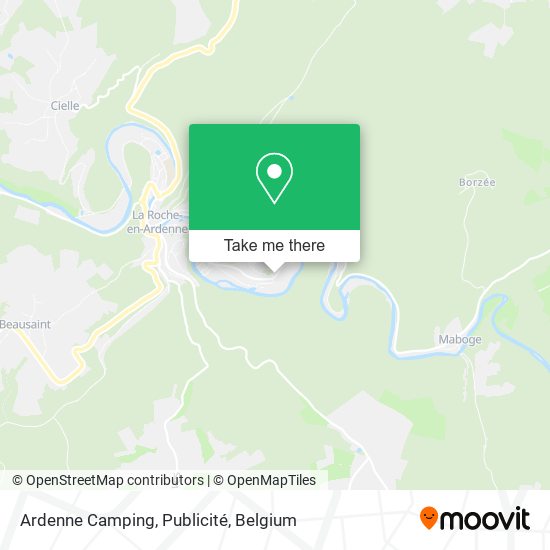 Ardenne Camping, Publicité map