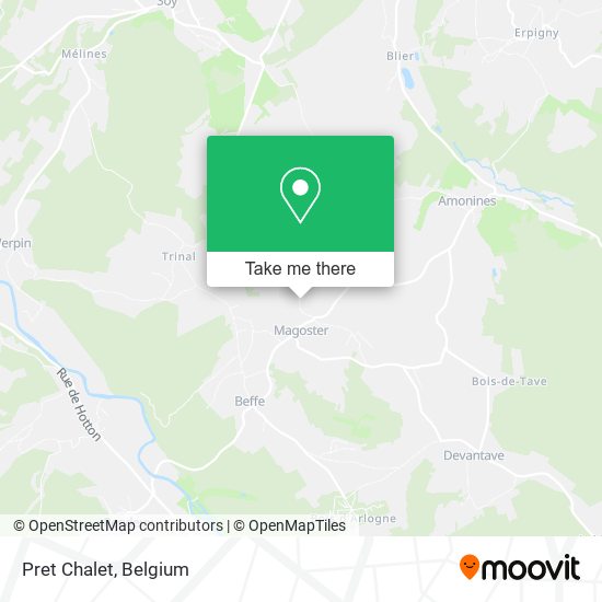 Pret Chalet map