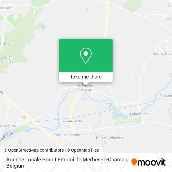 Agence Locale Pour L'Emploi de Merbes-le-Chateau map