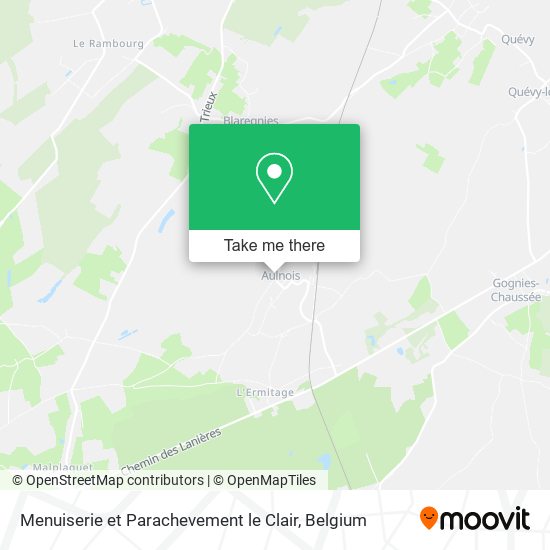 Menuiserie et Parachevement le Clair map