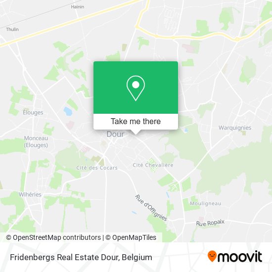 Fridenbergs Real Estate Dour map