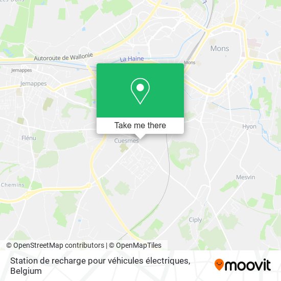 Station de recharge pour véhicules électriques plan