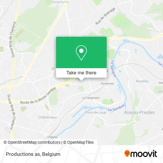 Productions as map