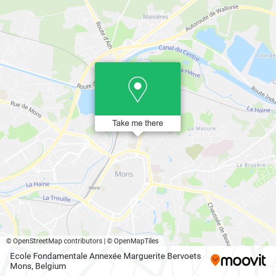 Ecole Fondamentale Annexée Marguerite Bervoets Mons plan