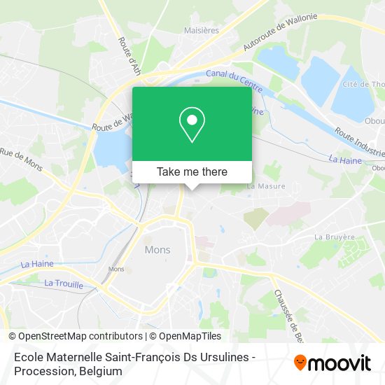 Ecole Maternelle Saint-François Ds Ursulines - Procession map