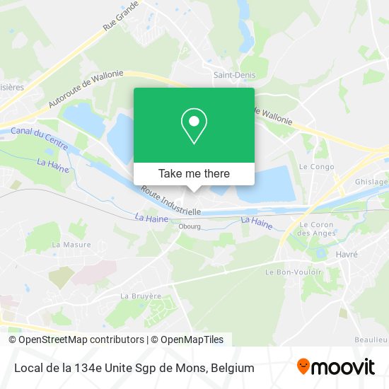 Local de la 134e Unite Sgp de Mons plan