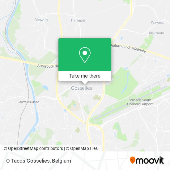 O Tacos Gosselies map