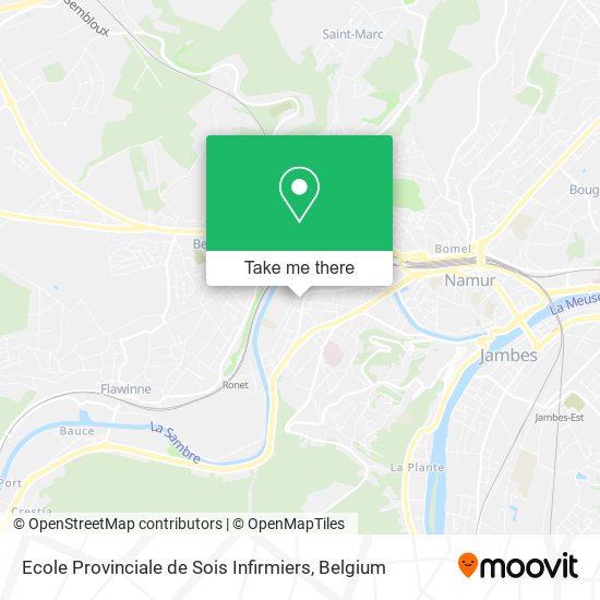 Ecole Provinciale de Sois Infirmiers map