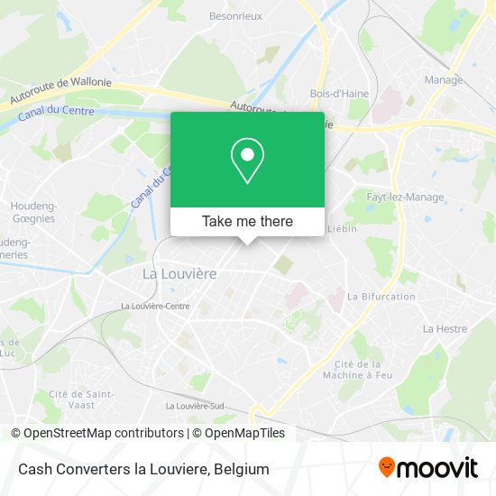 Cash Converters la Louviere plan