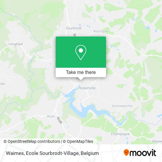 Waimes, Ecole Sourbrodt-Village map